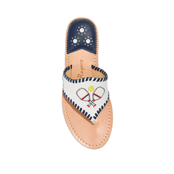 Pickleball Embroidered Sandal