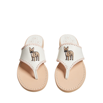 Frenchie Embroidered Sandal