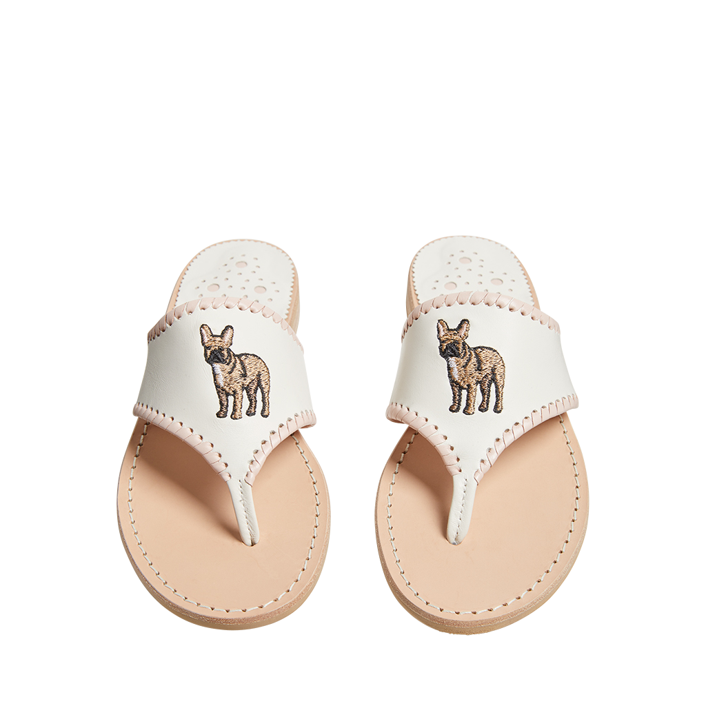 Frenchie Embroidered Sandal