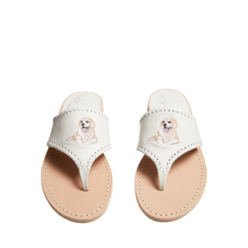 Yellow Lab Embroidered Sandal