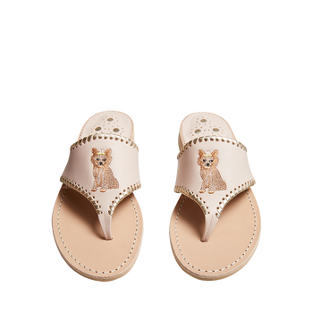 Yorkie Embroidered Sandal