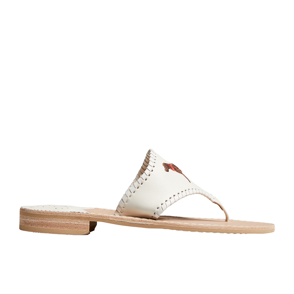 Chocolate Lab Embroidered Sandal