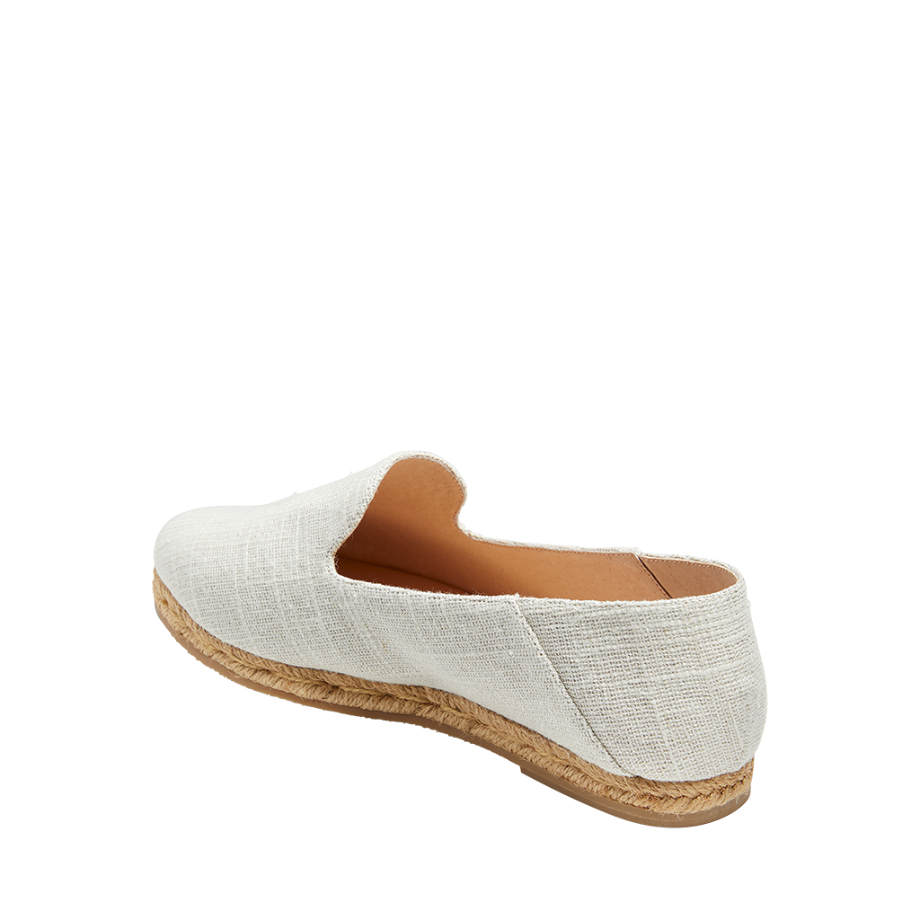 Audrey Linen Flat Espadrille
