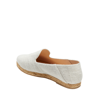 Audrey Linen Flat Espadrille