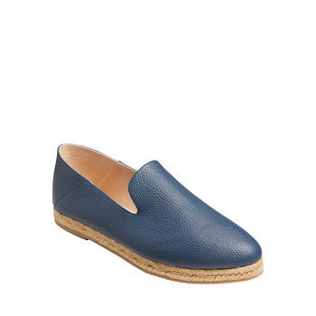 Audrey Pebbled Flat Espadrille