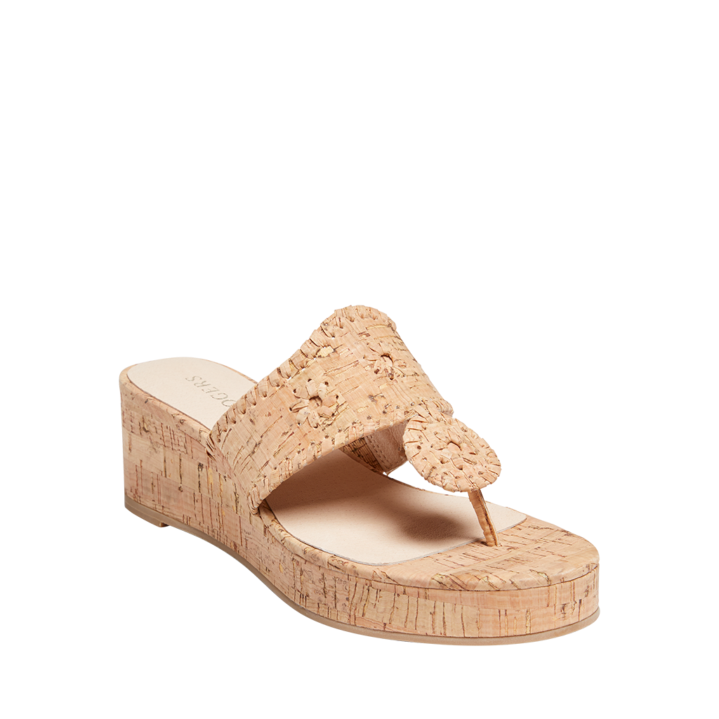 Jack rogers 2025 cork wedge