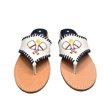 Pickleball Embroidered Sandal