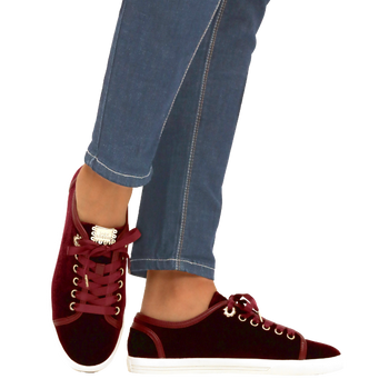 Lia Velvet Sneaker