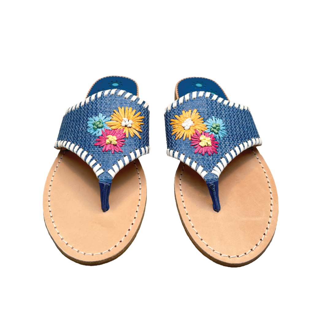 Flower Embroidery Sandal
