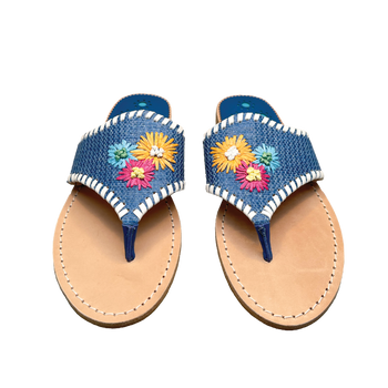Flower Embroidery Sandal